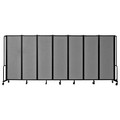 National Public Seating NPS Room Divider, 6' Height, 7 Sections, Grey RDB6-7PT02